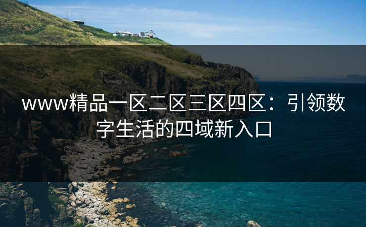 www精品一区二区三区四区：引领数字生活的四域新入口